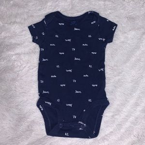 (3 for $10) Carter’s blue love bodysuit baby girl clothing